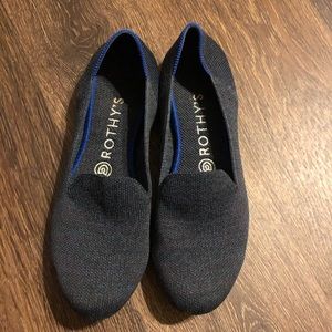 EUC Rothy’s Heather Navy Loafer Size 7.5